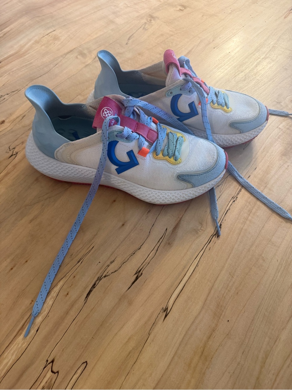 G/Fore MG4X Women Lightweight Golf Shoe - Blue/Pink/Yellow